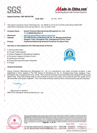Certificazione in loco dei fornitori SGS e Made-in-China.com